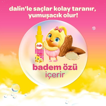 DALİN KOLAY TARAMA SPREYİ BADEM YAĞLI 200 ML