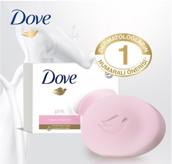 DOVE PİNK (PEMBE) 90 G SABUN YUMUŞAK VE PÜRÜZSÜZ BİR CİLT İÇİN