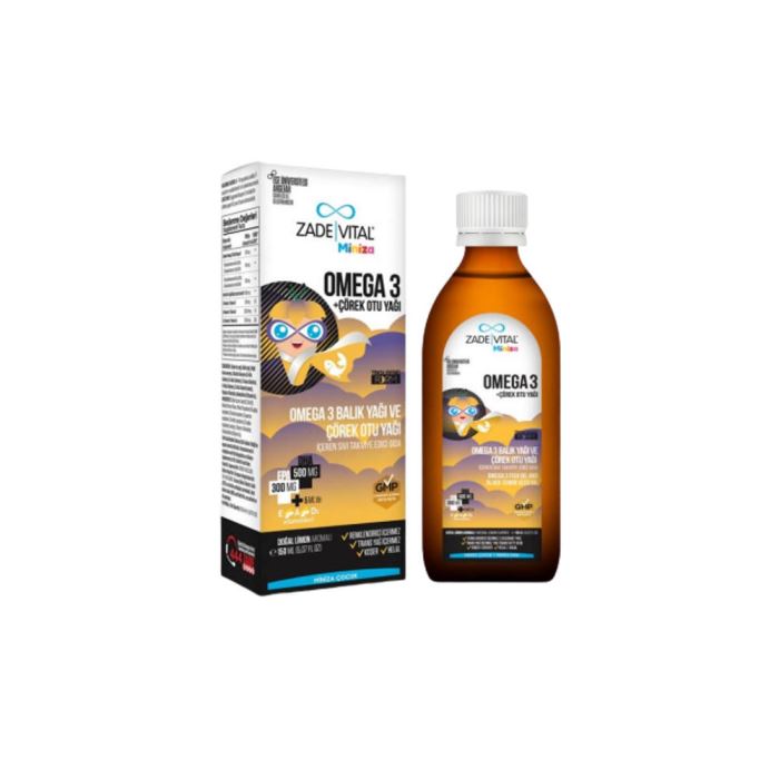 ZADE VİTAL OMEGA + ÇÖREK OTU YAĞI 150 ML