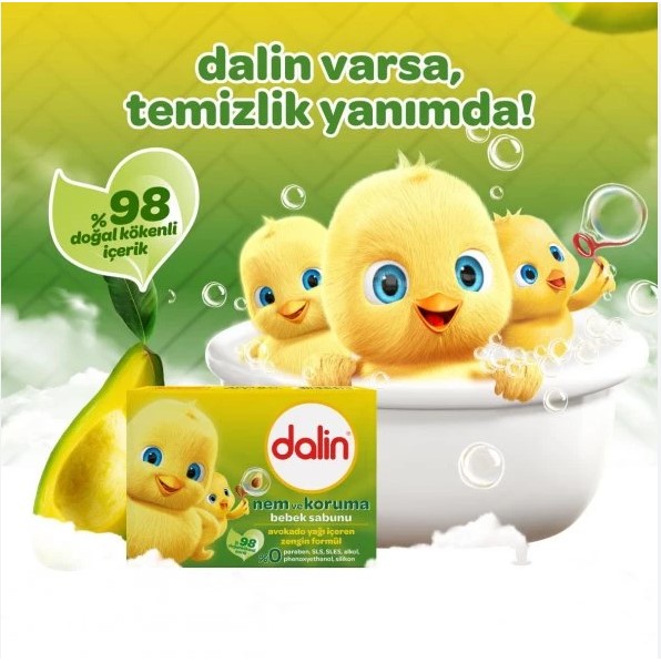 DALİN BEBEK SABUNU NEM VE KORUMA 100 GR