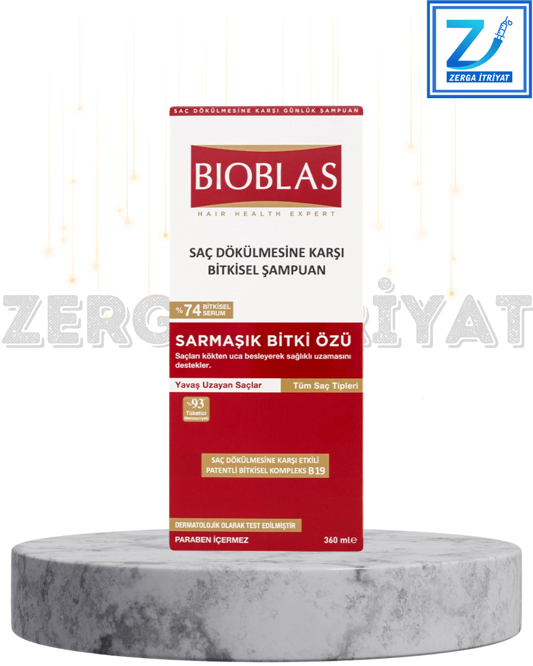 BİOBLAS SAÇ DÖKÜLMESİNE KARŞI SARMAŞIK ÖZLÜ ŞAMPUAN 360 ML ( SAĞLIKLI UZAMA )