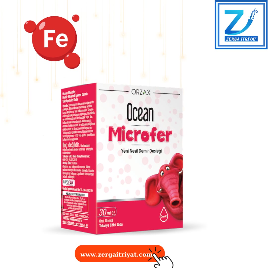 OCEAN MİCROFER 30 ML ORAL DAMLA (YENİ NESİL DEMİR DESTEĞİ)