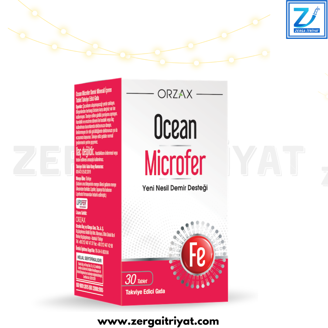 OCEAN MİCROFER 30 TABLET (YENİ NESİL DEMİR DESTEĞİ)