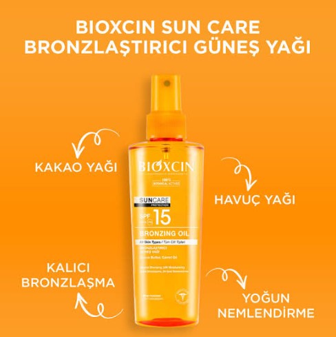 BİOXCİN SUN CARE BRONZLAŞTIRICI GÜNEŞ YAĞI SPF 15+ 200 ML