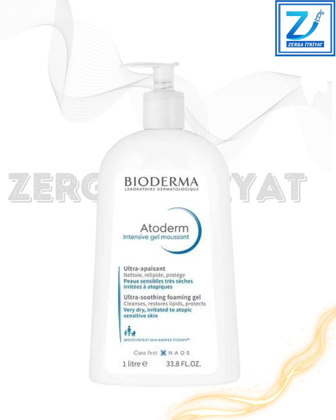 BİODERMA ATODERM INTENSIVE FOAMİNG TEMİZLEME JELİ 1 LİTRE