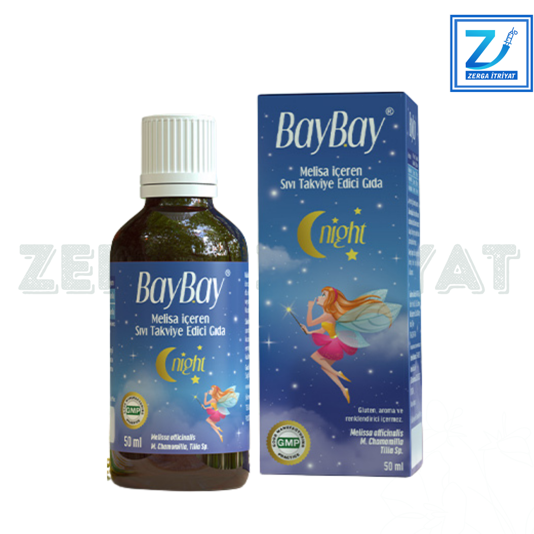 BAYBAY NİGHT MELİSA İÇEREN BİTKİSEL DAMLA 50 ML ( UYKU VE GAZ GİDERİCİ )