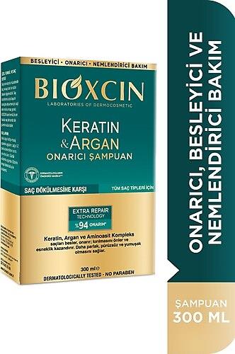BİOXCİN KERATİN & ARGAN ONARICI ŞAMPUAN 300 ML ( TÜM SAÇ TİPLERİ İÇİN )