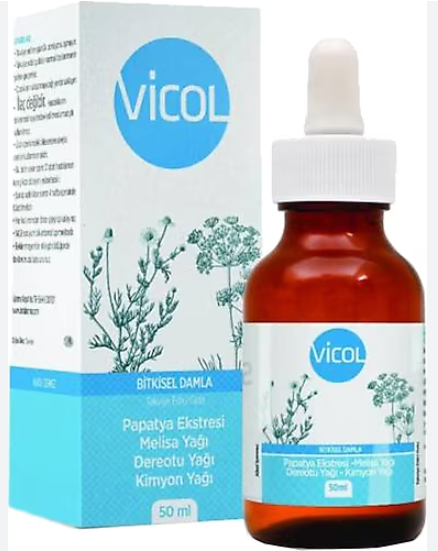 VİCOL GAZ GİDERİCİ DAMLA ( BİTKİSEL ) 50 ML