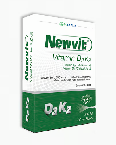 NEWVİT VİTAMİN D3 K2 SPREY 30 ML