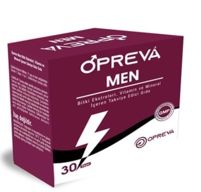 OPREVA MEN L-ARJİNİN L-KARNİTİN GİNSENG EPİMEDİUM İÇEREN 30 ŞAŞE ( BİTKİSEL MİNERALLER İÇERİR )