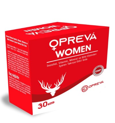 OPREVA WOMEN MİYO İNOSİTOL D-KİRO İNOSİTOL L-ARGİNİN GİNSENG İÇEREN 30 ŞASE( BİTKİSEL MİNERALLER İÇERİR )