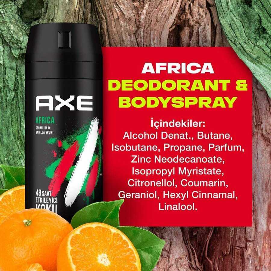 AXE SPREY DEODORANT AFRİCA 150 ML ( BAY )