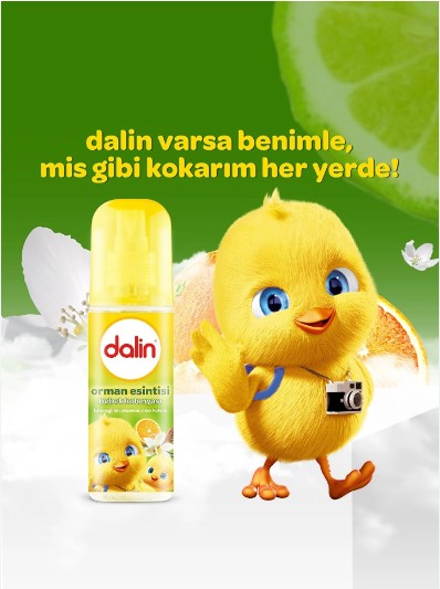 DALİN SPREYLİ BEBEK KOLONYASI ORMAN ESİNTİSİ 150 ML