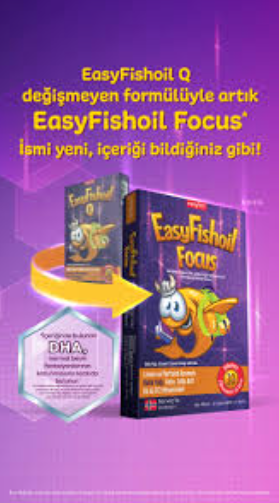 EASYFİSHOİL FOCUS 30 ÇİGNEME TABLETİ ( LİMON VE PORTAKAL AROMALI BALIK YAĞI & KOLİN )