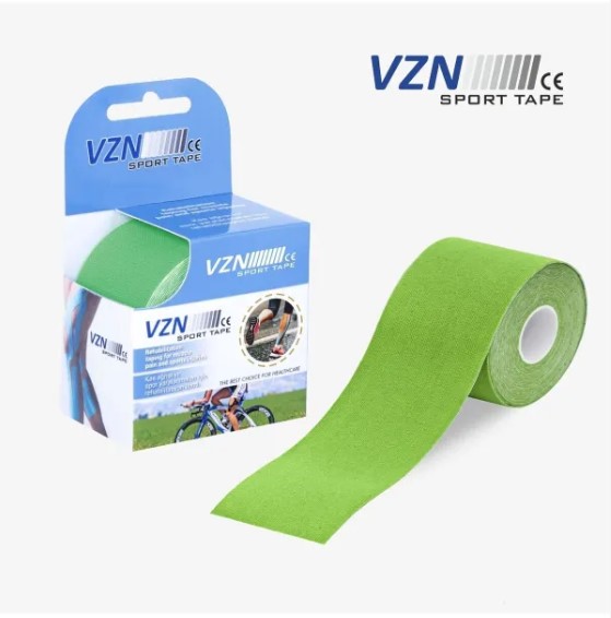 VZN KİNESİYOLOJİ BANDI 5 CM X 5 M AĞRI BANDI ( YEŞİL )