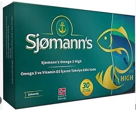SJOMANN'S FİSHOİL OMEGA-3 ÇİGNENEBİLİR 30 JEL TABLET