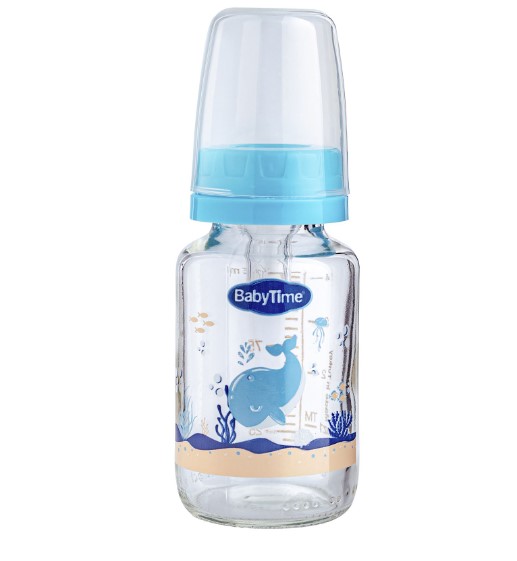 BABY TİME KİRAZ UCLU CAM BİBERON 125 ML BT074