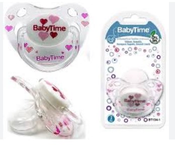 BABY TİME SİLİKON DAMAKLI ŞEFFAF KAPAKLI DESENLİ EMZİK NO:2 BT135
