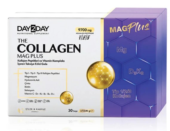 OCEAN DAY 2 DAY THE COLLAGEN MAG PLUS TİP 1-2-3 30 SAŞE ( ÇİLEK & KARPUZ ) AROMALI