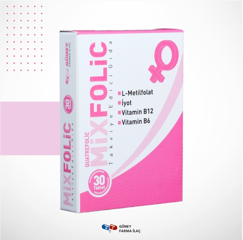 MİXFOLİC TAKVİYE EDİCİ GIDA 30 TABLET