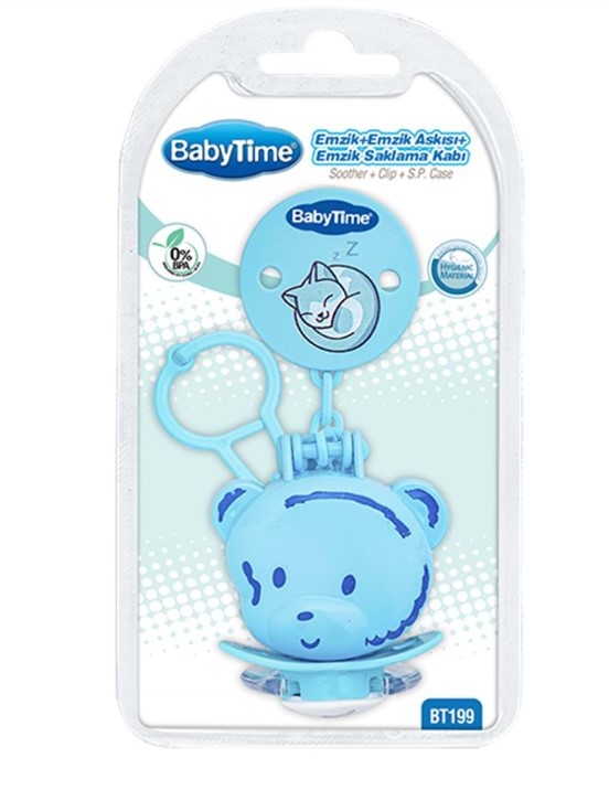 BABY TİME EMZİK NO:1 +ASKI+SAKLAMA KABI BT199