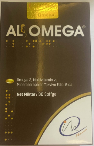 ALOMEGA OMEGA3 MULTİVİTAMİN & MİNERALLER İÇEREN 30 SOFTGEL KAPSÜL