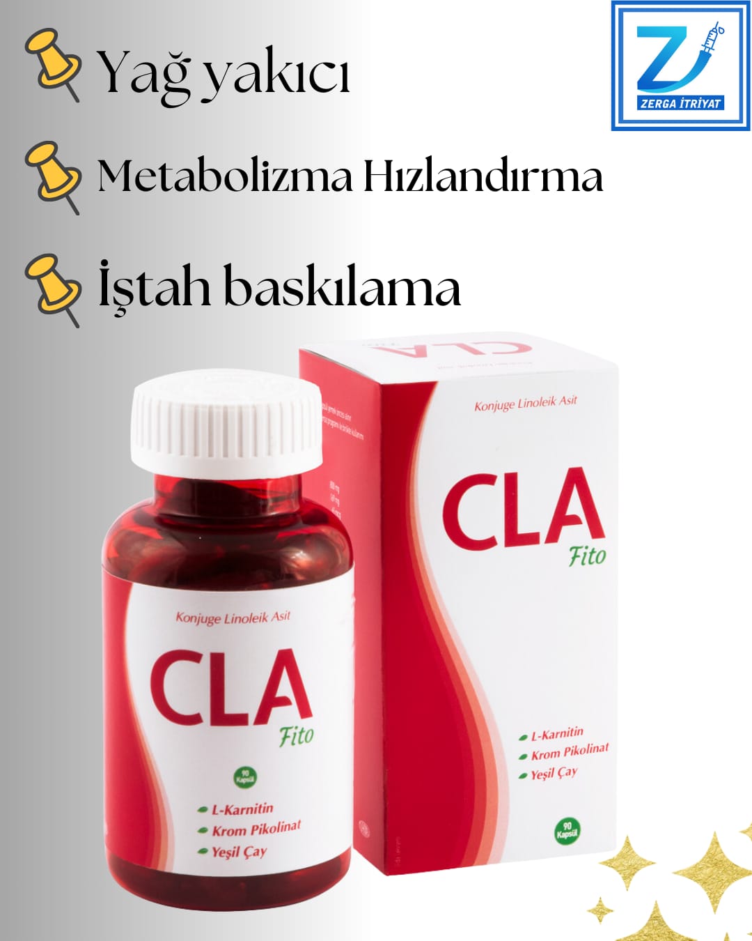 CLA FİTO 90 KAPSÜL ( L-KARNİTİN& YEŞİLÇAY ) ZAYIFLAMA KAPSÜLÜ
