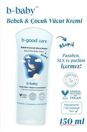 B-GOOD ATOPİK BEBEK&ÇOCUK VÜCUT KREMİ 150 ML