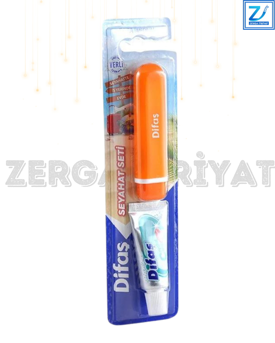 DİFAŞ SEYAHAT SETİ DİŞ FIRÇASI ORTA+DİŞ MACUNU
