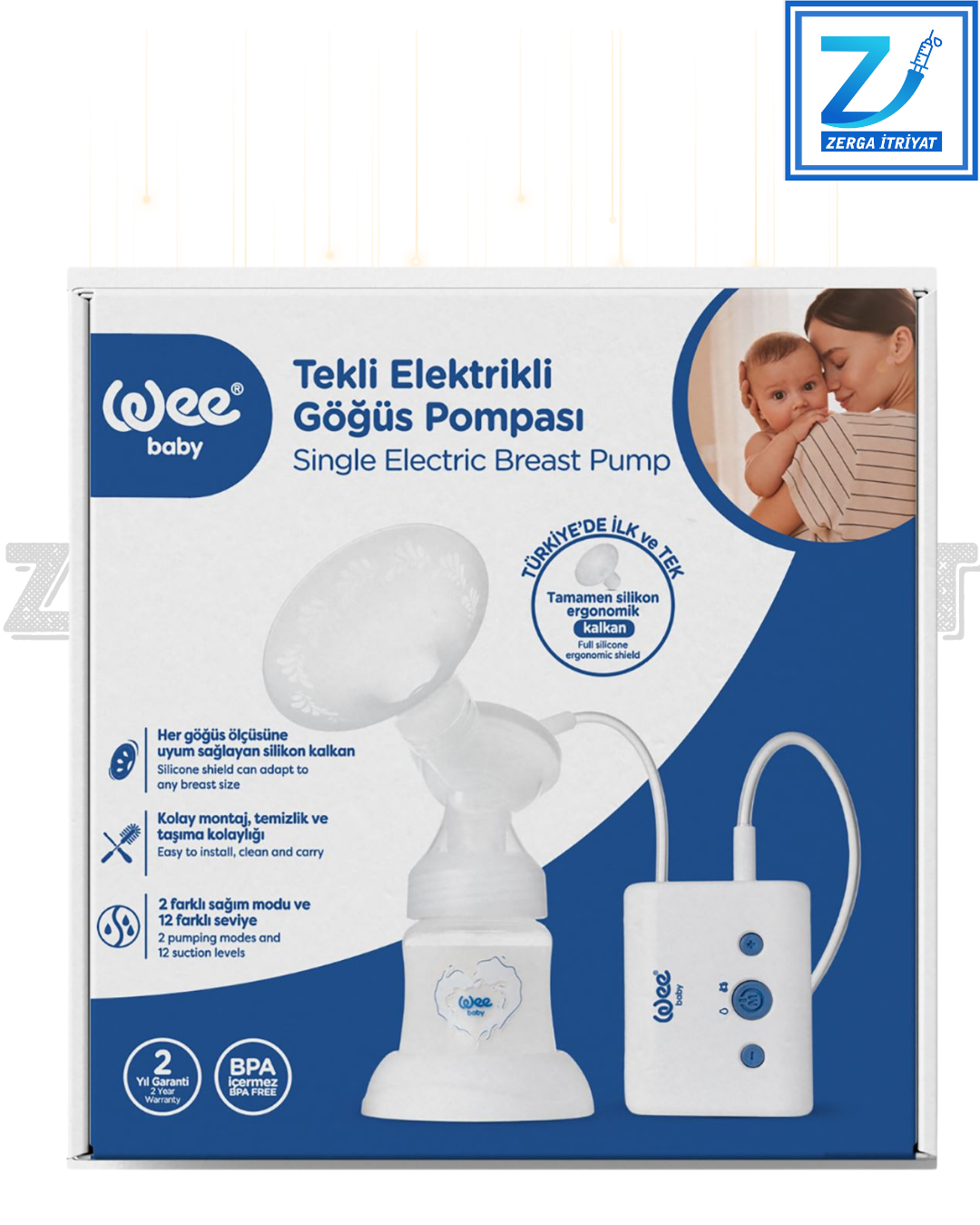 WEE BABY TEKLİ ELEKTRİKLİ GÖĞÜS POMPASI