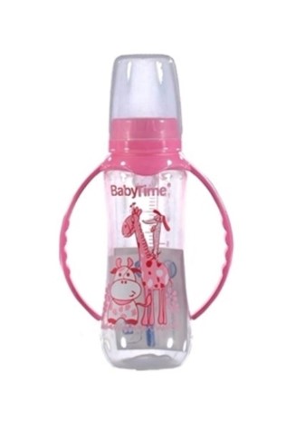 BABY TİME KİRAZ UCLU KULPLU CAM BİBERON 250 ML BT079