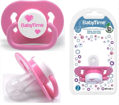 BABY TİME DAMAKLI UCLU MAT EMZİK NO:1 BT137