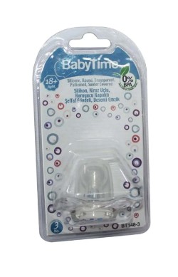 BABY TİME KİRAZ UCLU ŞEFFAF DESENLİ EMZİK NO:3 BT148