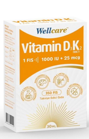 WELLCARE VİTAMİN D3 K2 30 ML