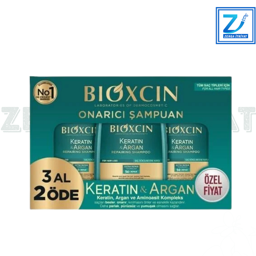 BİOXCİN KERATİN & ARGAN ONARICI ŞAMPUAN 3 AL 2 ÖDE