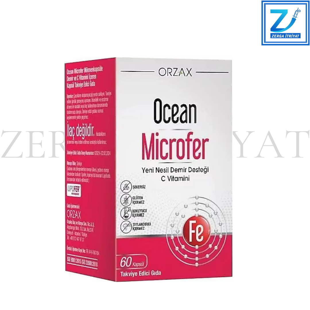 OCEAN MİCROFER 60 TABLET (YENİ NESİL DEMİR DESTEĞİ)