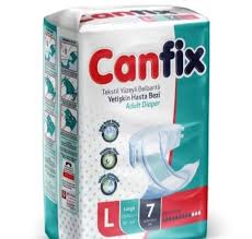 CANFİX TEKSTİL YÜZEYLİ HASTA BEZİ LARGE 7 Lİ BÜYÜK BOY BEL BANTLI BEL ÖLÇÜSÜ : 100 - 150 CM