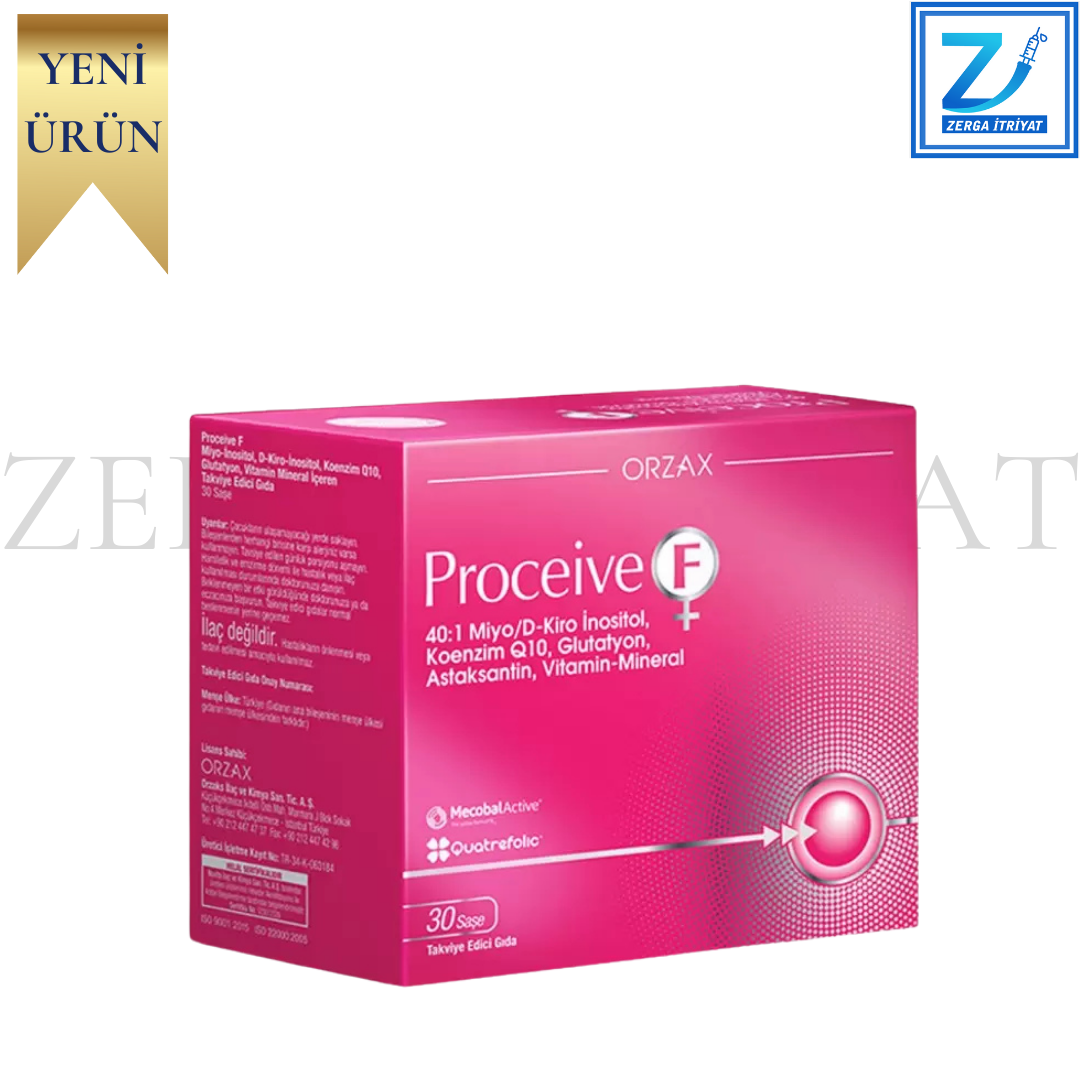 ORZAX PROCEİVE F KOENZİM,İNOİTOL,GLUTATYON 30 SAŞE