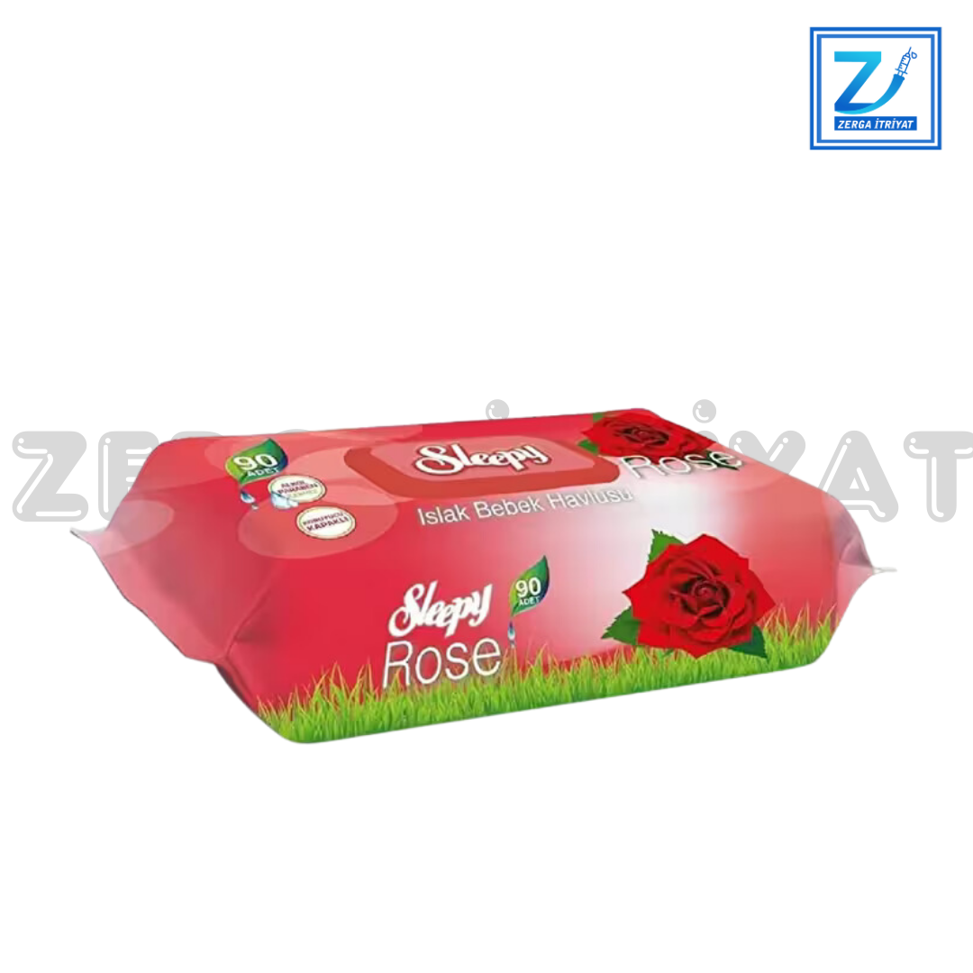 SLEEPY ROSE(GÜL) ISLAK MENDİL 90 ADET
