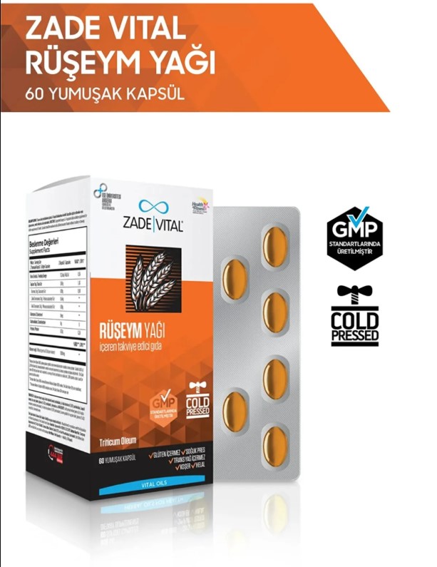 ZADE VİTAL RUŞEYM YAĞI 500 MG 60 KAPSÜL