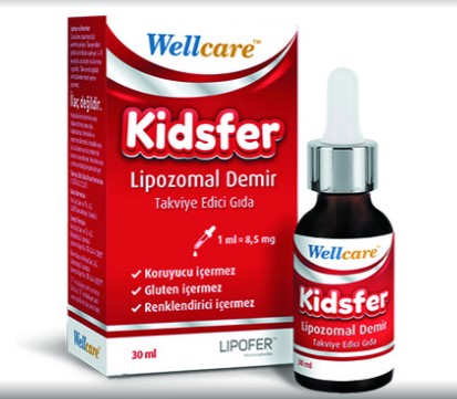WELLCARE KİDSFER MİKROENKAPSÜLE DEMİR TAKVİYE EDİCİ GIDA 30 ML