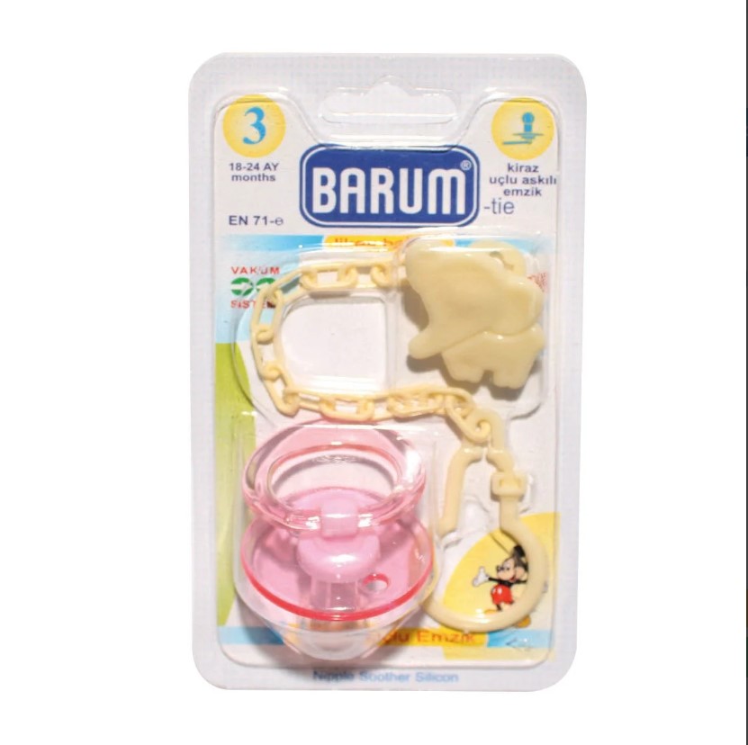 BARUM KİRAZ UÇLU ZİNCİRLİ EMZİK NO: 3 K206