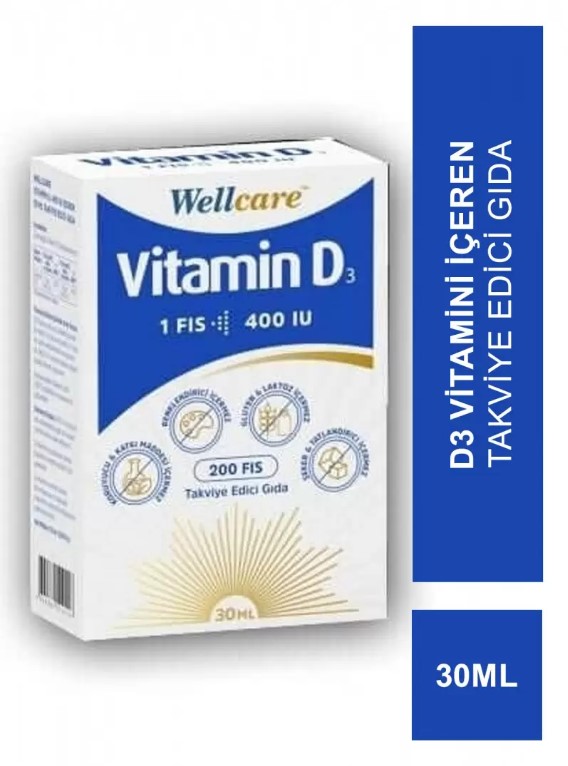 WELLCARE VİTAMİN D3 400 IU 30 ML