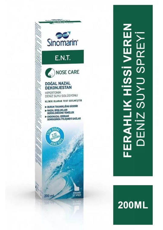 SİNOMARİN E.N.T. DENİZ SUYU BURUN SPREYİ 200 ML