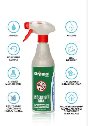 CHRYSAMED İNSEKTİSİT MAX HAŞERE İLACI 500 ML