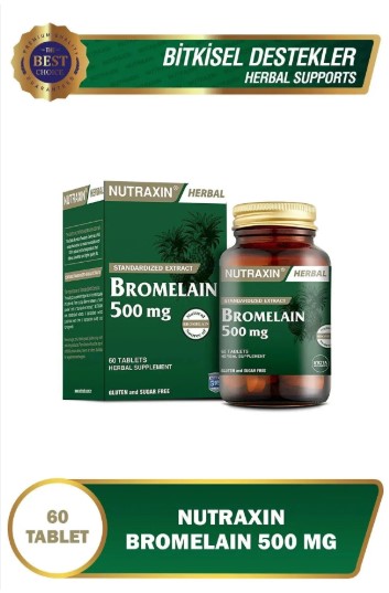 NUTRAXİN BROMELAİN 500 MG 60 KAPSÜL