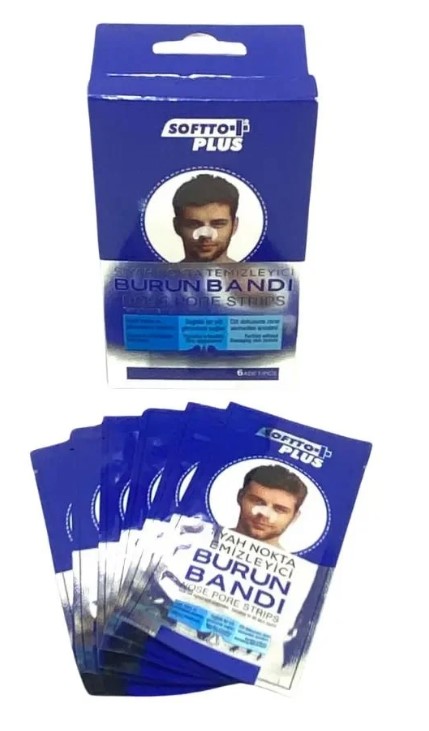 SOFTTO PLUS BURUN BANDI ERKEK 6 ADET