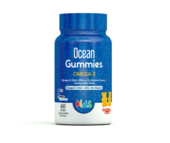 OCEAN GUMMIES KİDS OMEGA 3 ÇİĞNEME JEL FORMU