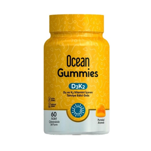 OCEAN GUMMİES D3 K2 VİTAMİNİ 60 ADET
