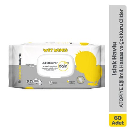 DALİN CARE ATOCURE ISLAK MENDİL 60'LI